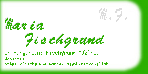 maria fischgrund business card